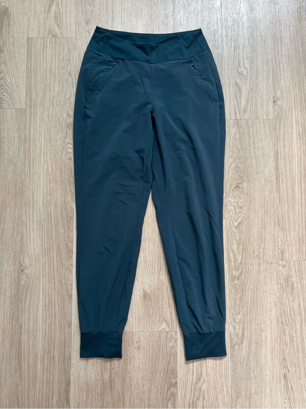 Athleta Stretch Waist Pants Teal Blue/ Green Small
